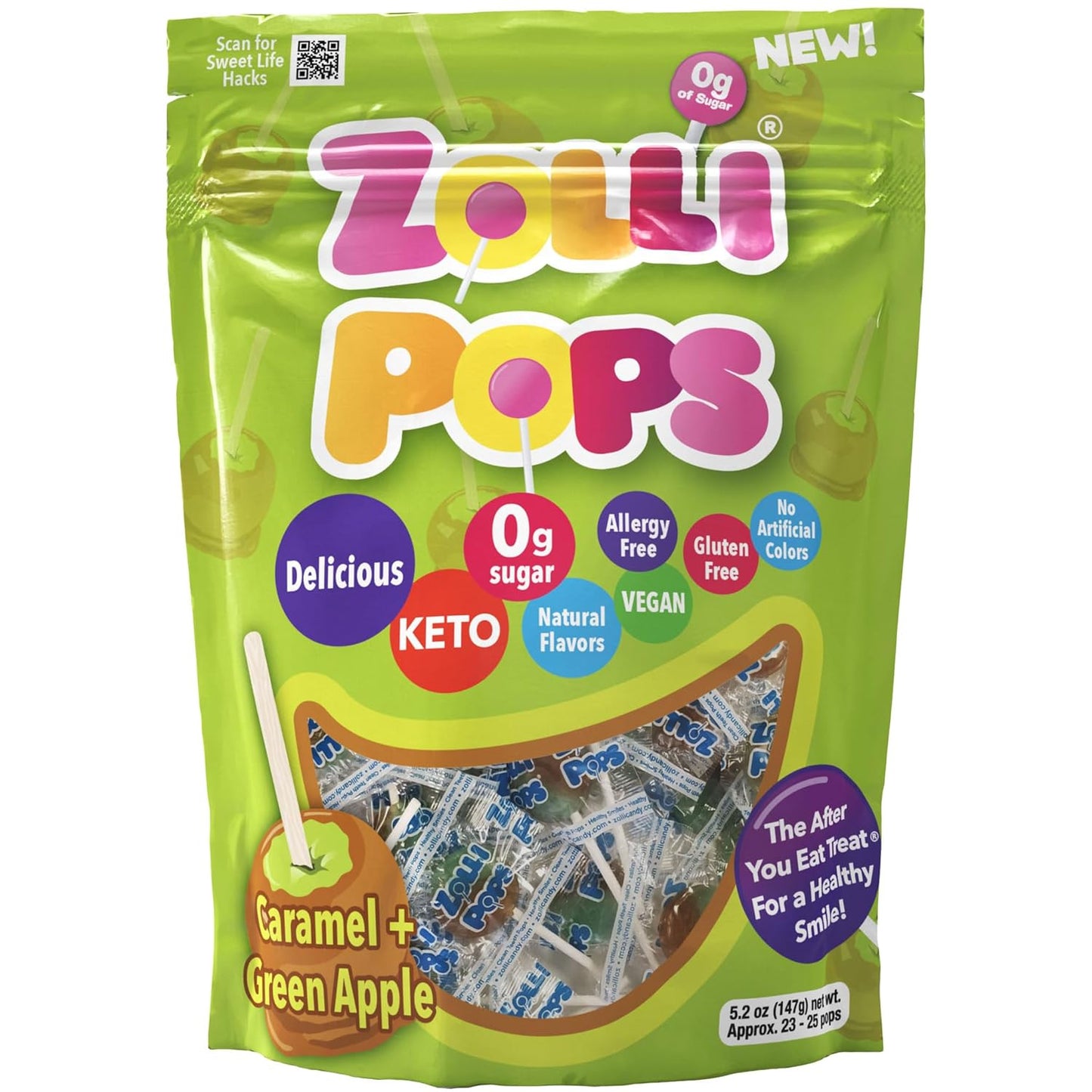 Zollipops Allergy-Free Candy for Children – Dye-Free, Peanut-Free Lollipops for Classroom Parties and Birthday Treat Bags